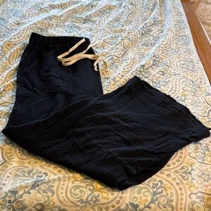 Entro Black Wide Leg Pants